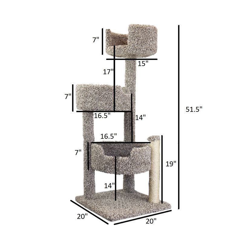 New Cat Condos 52" Cat Perch & Reviews Wayfair